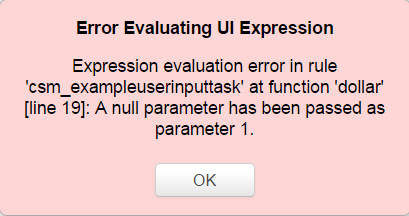 image of message - null parameter has been passed