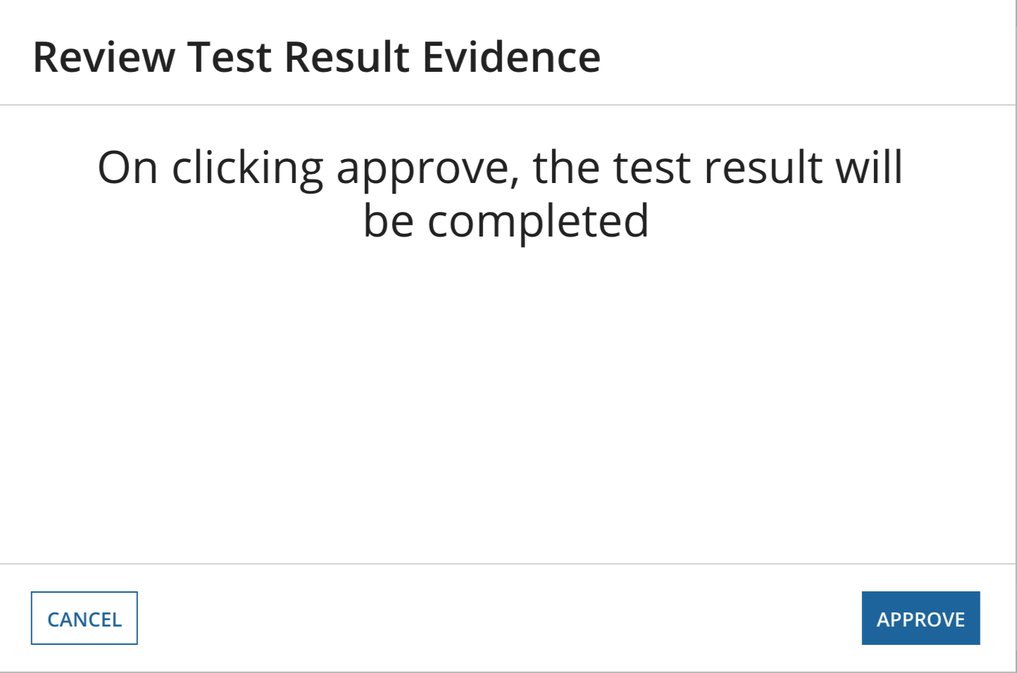 review test approve