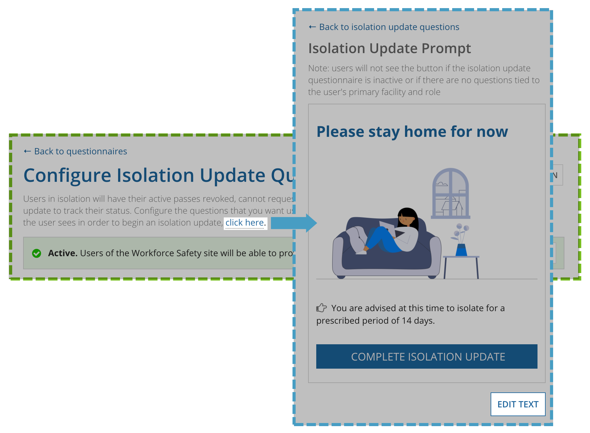 update isolation update prompt