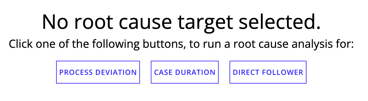 You can select the preceding three options from the Root Cause tab.