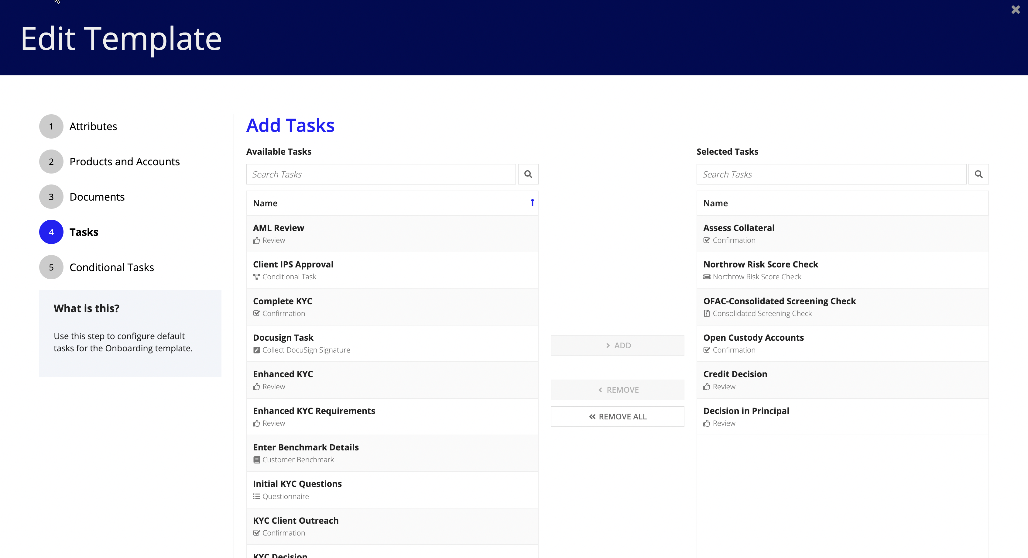 Add Tasks Interface