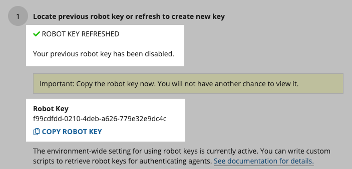 refresh key