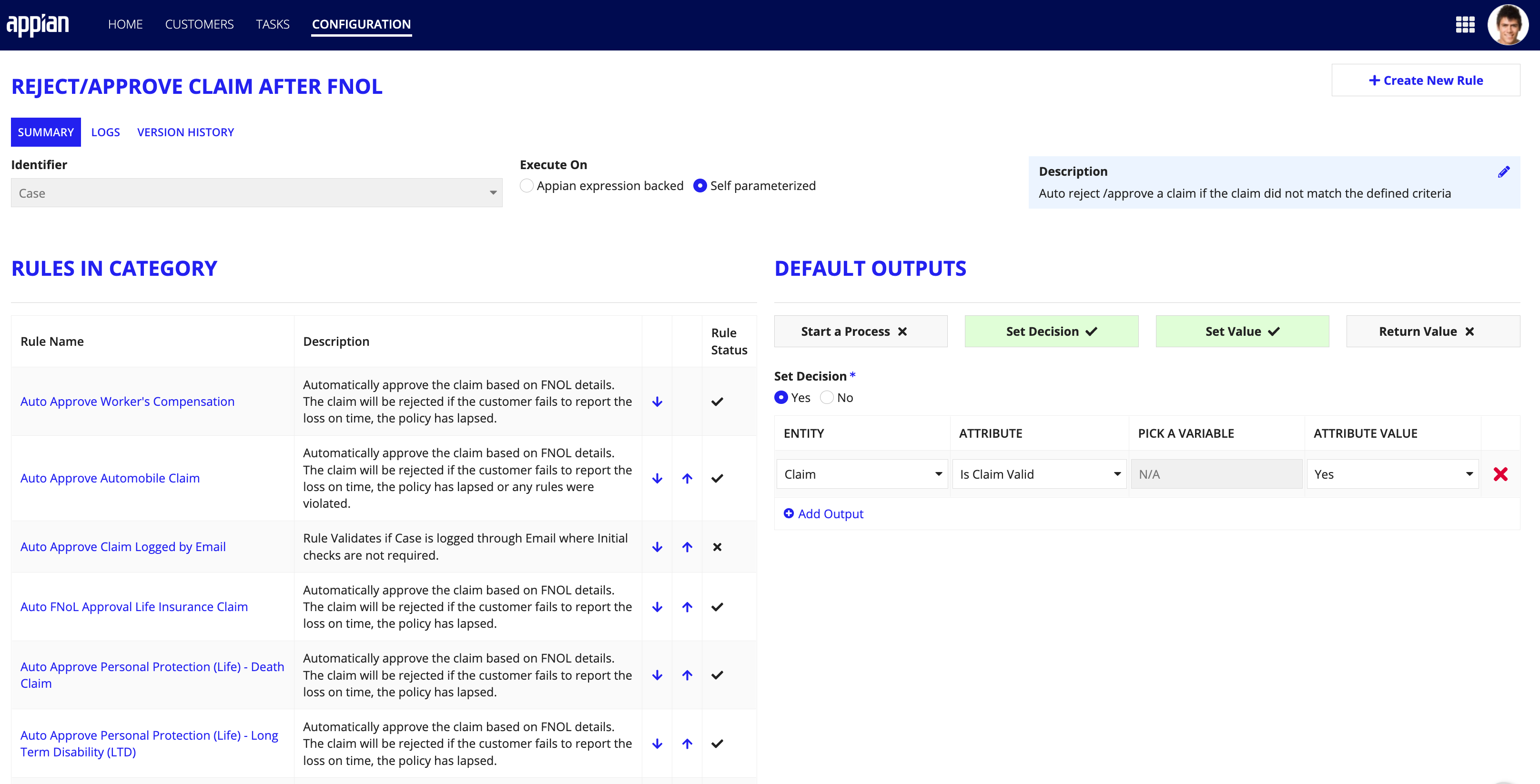 ccs_configure_business_rules_view_crs_list.png