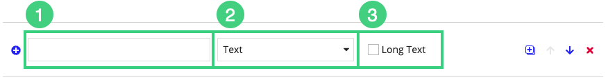 blank row of field properties from the Create Data Model dialog