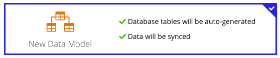 New Data Model card