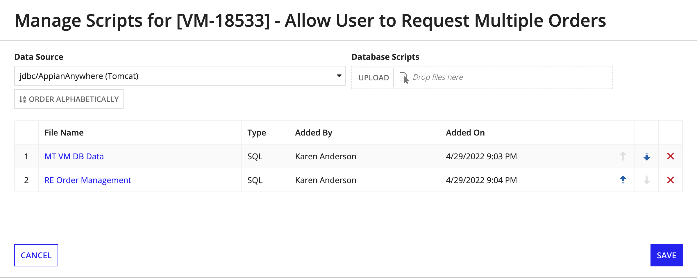 manage-database-scripts-in-package