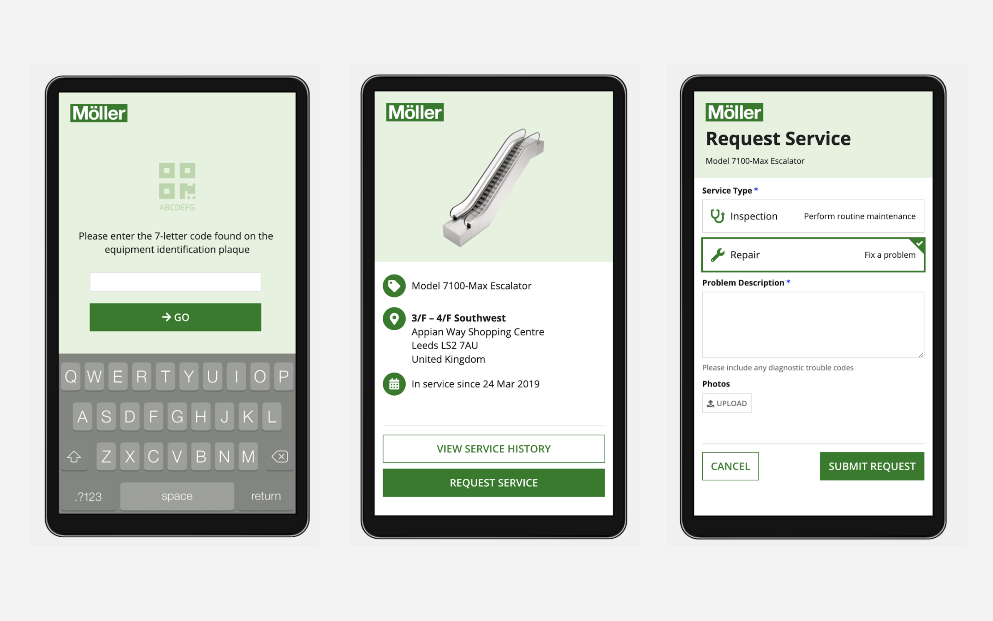 Preview of a desktop SAIL layout for a(n) mobile incident reporting