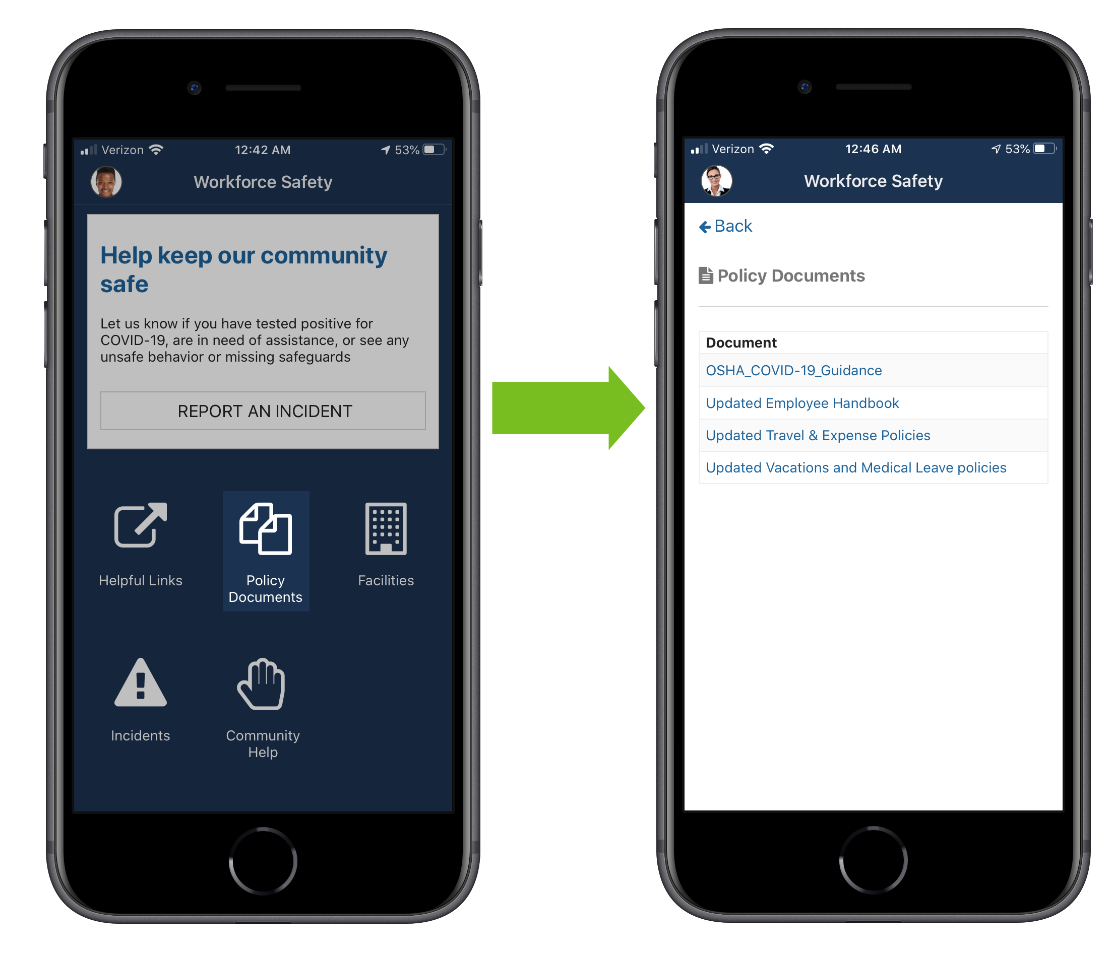 Policy Documents on Home tab