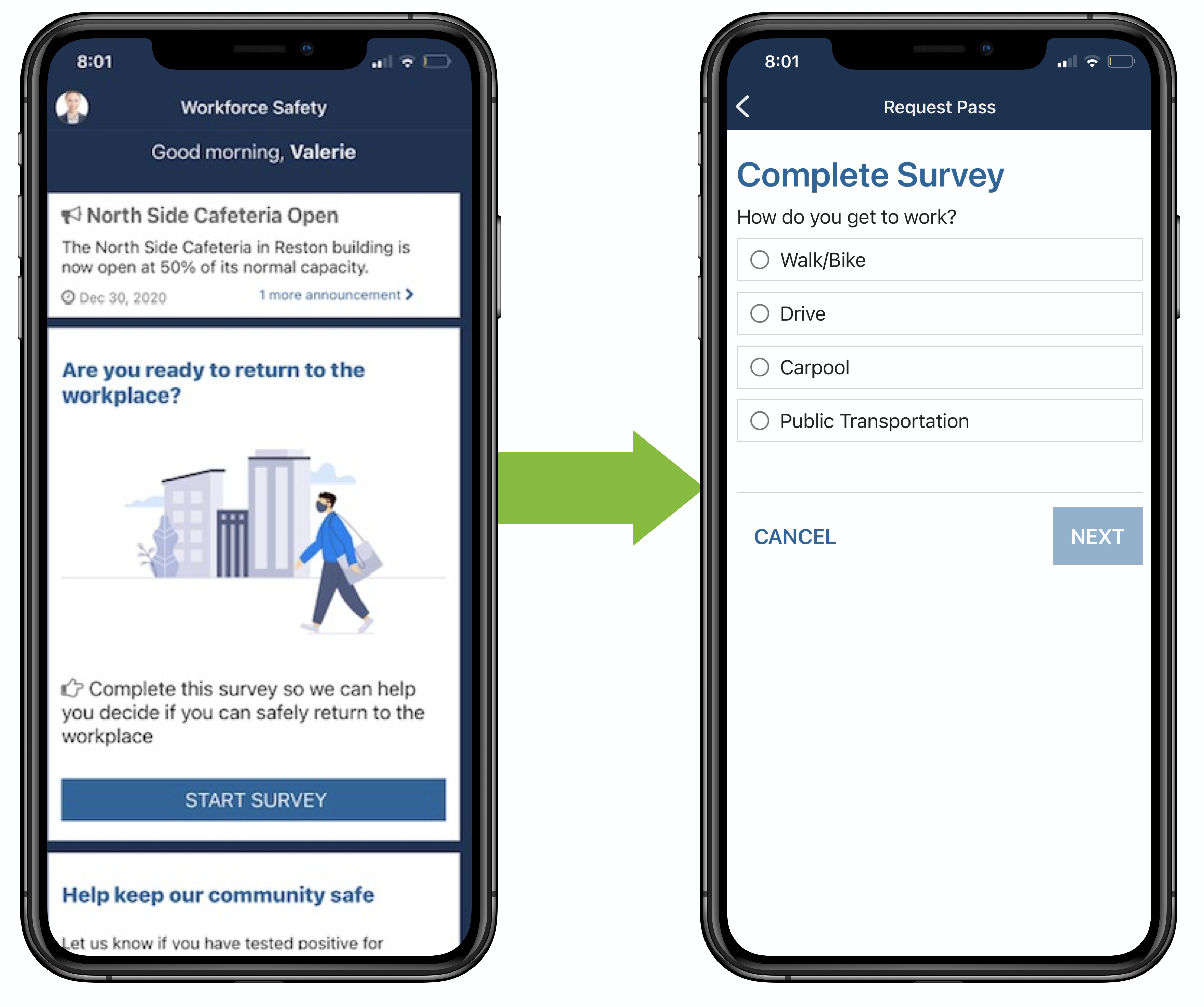 start survey