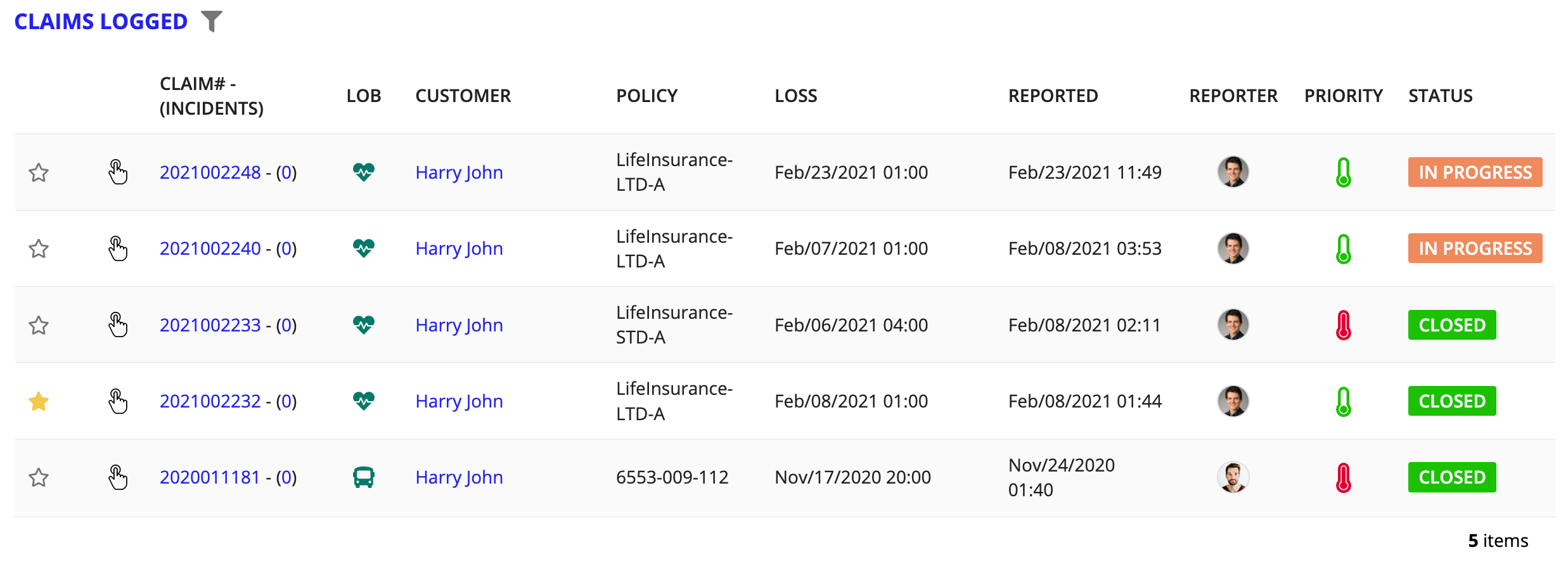 /ccs-cs-claims logged table