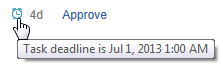 deadline tooltip