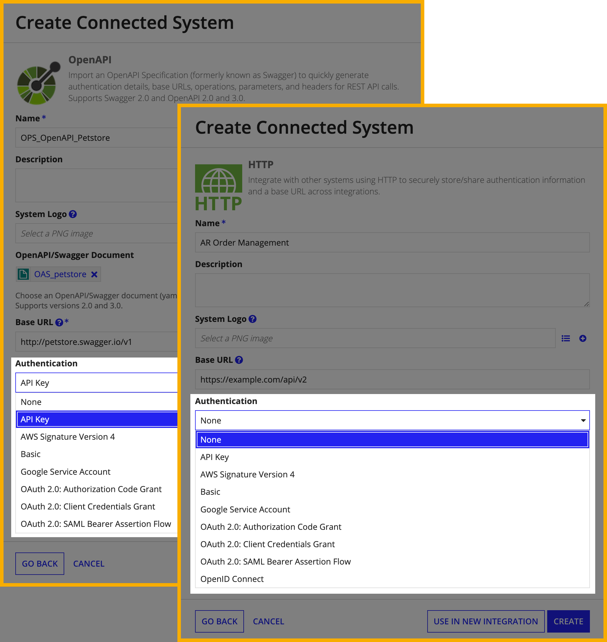 connected system authentication