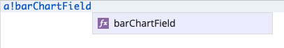 screenshot of a type-ahead suggestion for a function