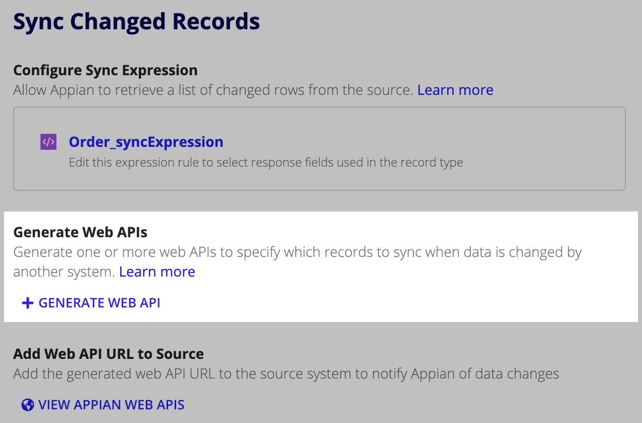 Generate web API