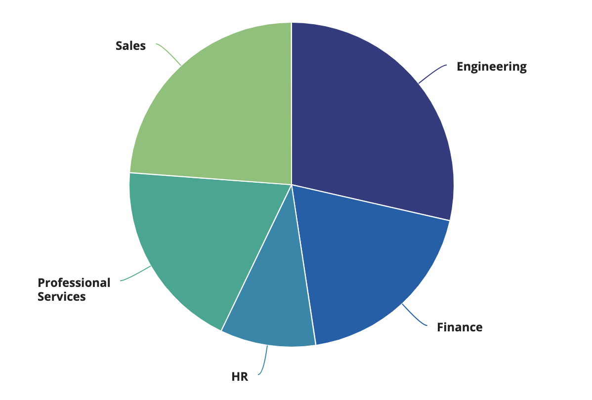 image of a pie chart with 5 slices