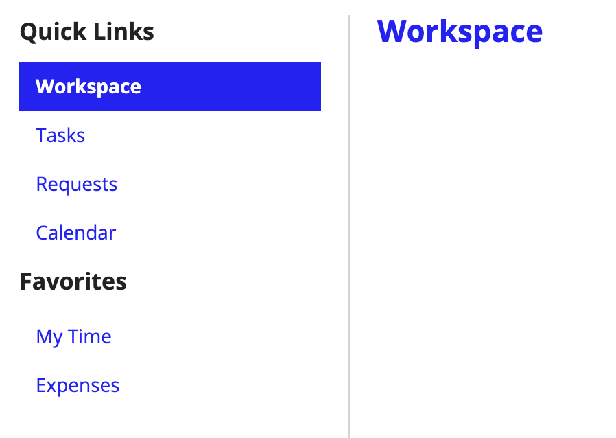 screenshot of the navigation subsections pattern