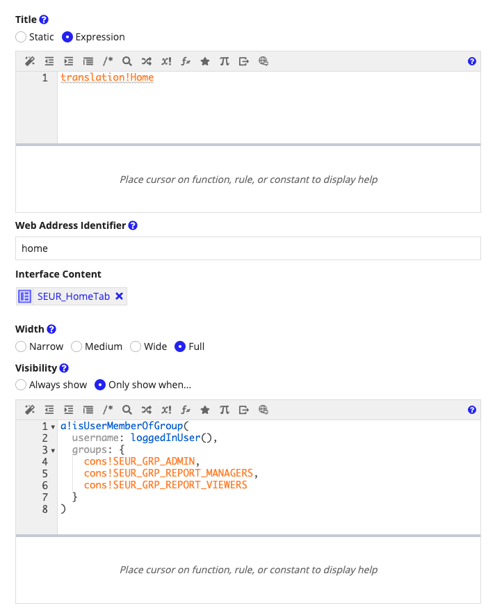 seur_home_page_configuration