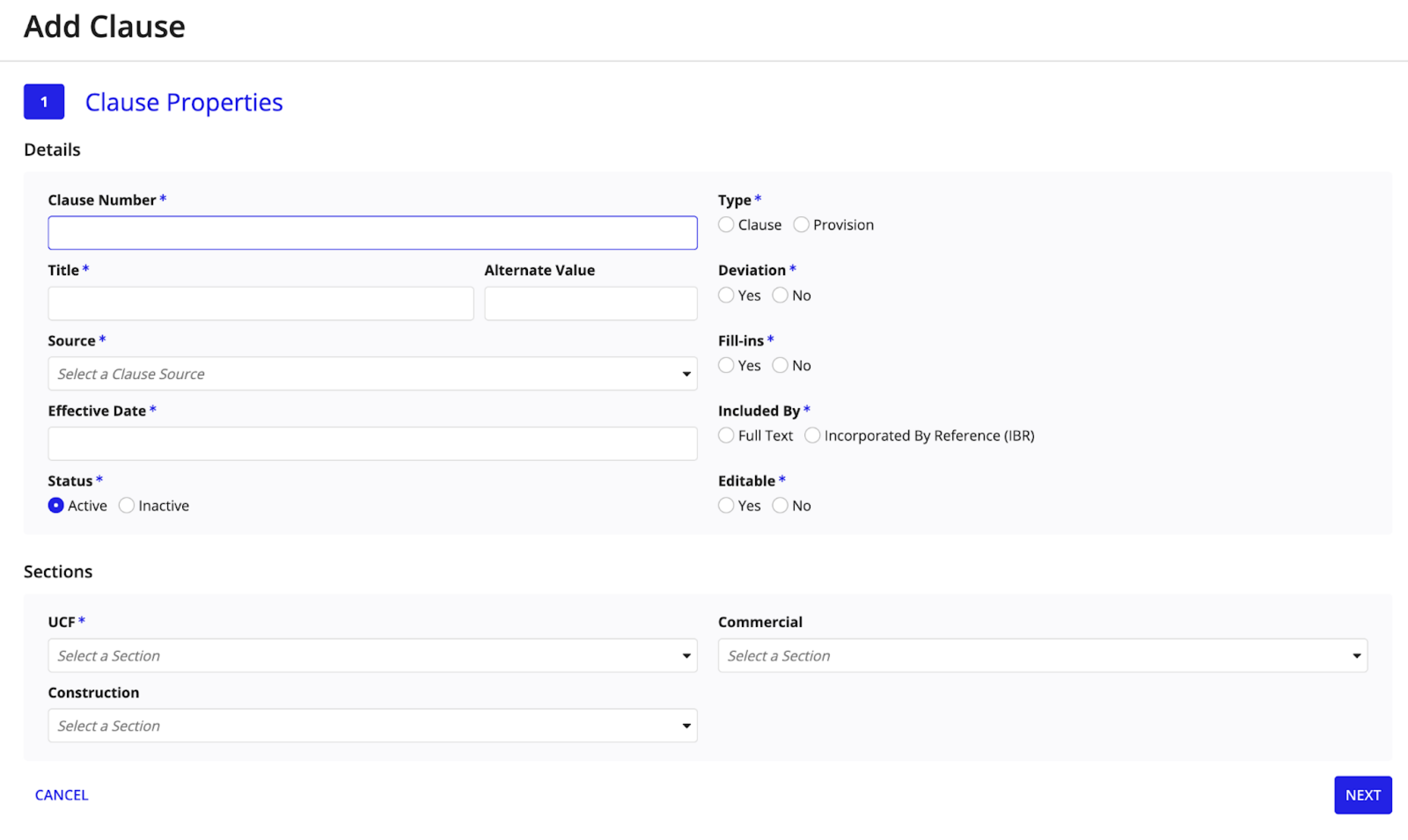 Managing Clauses [Government Clause Automation v25.3.3.4]