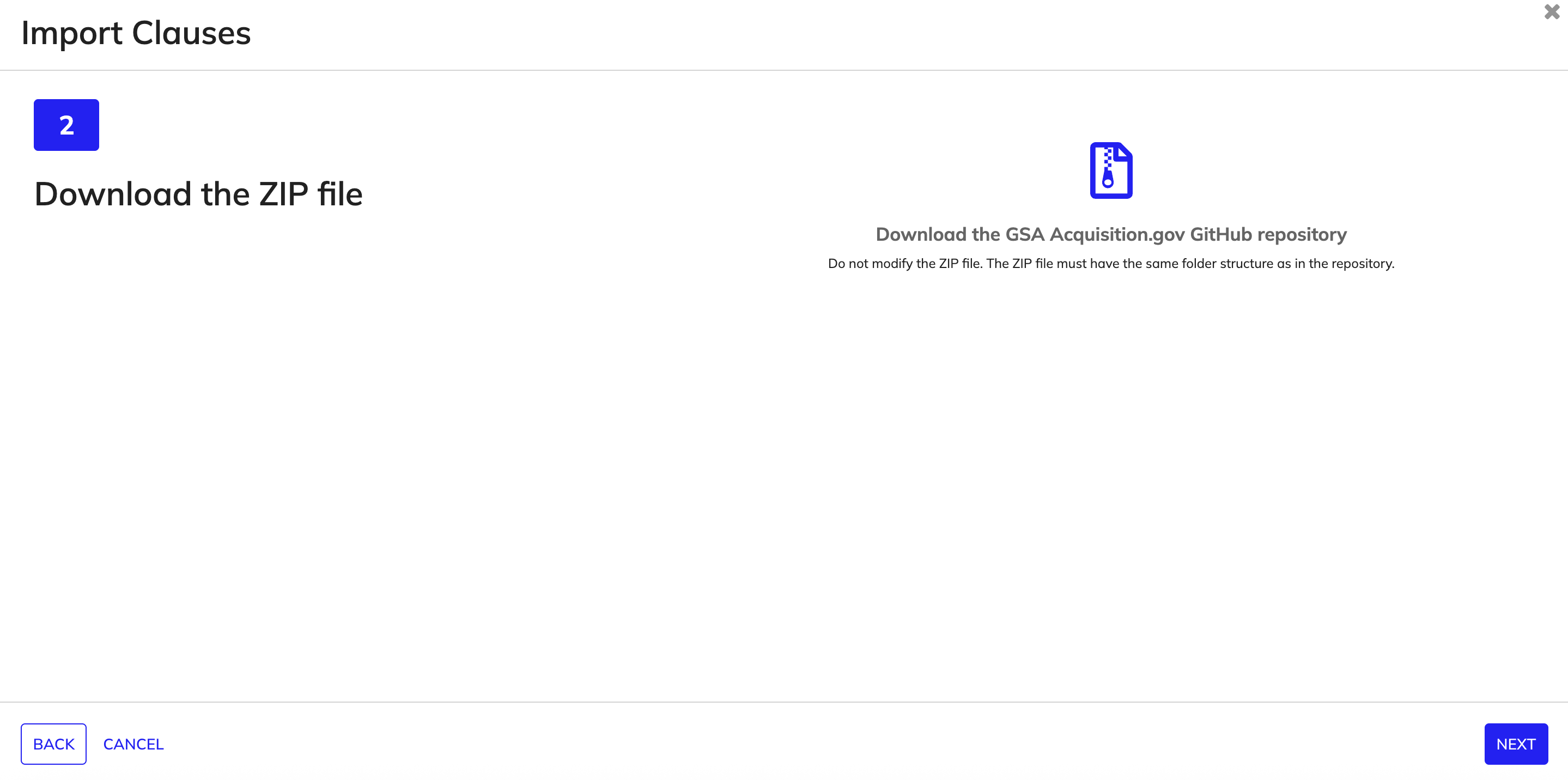 Go to GSA Acquisition.gov GitHub repository and download the repository as a ZIP file