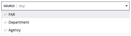 Clause Source dropdown list in the GCA solution interface