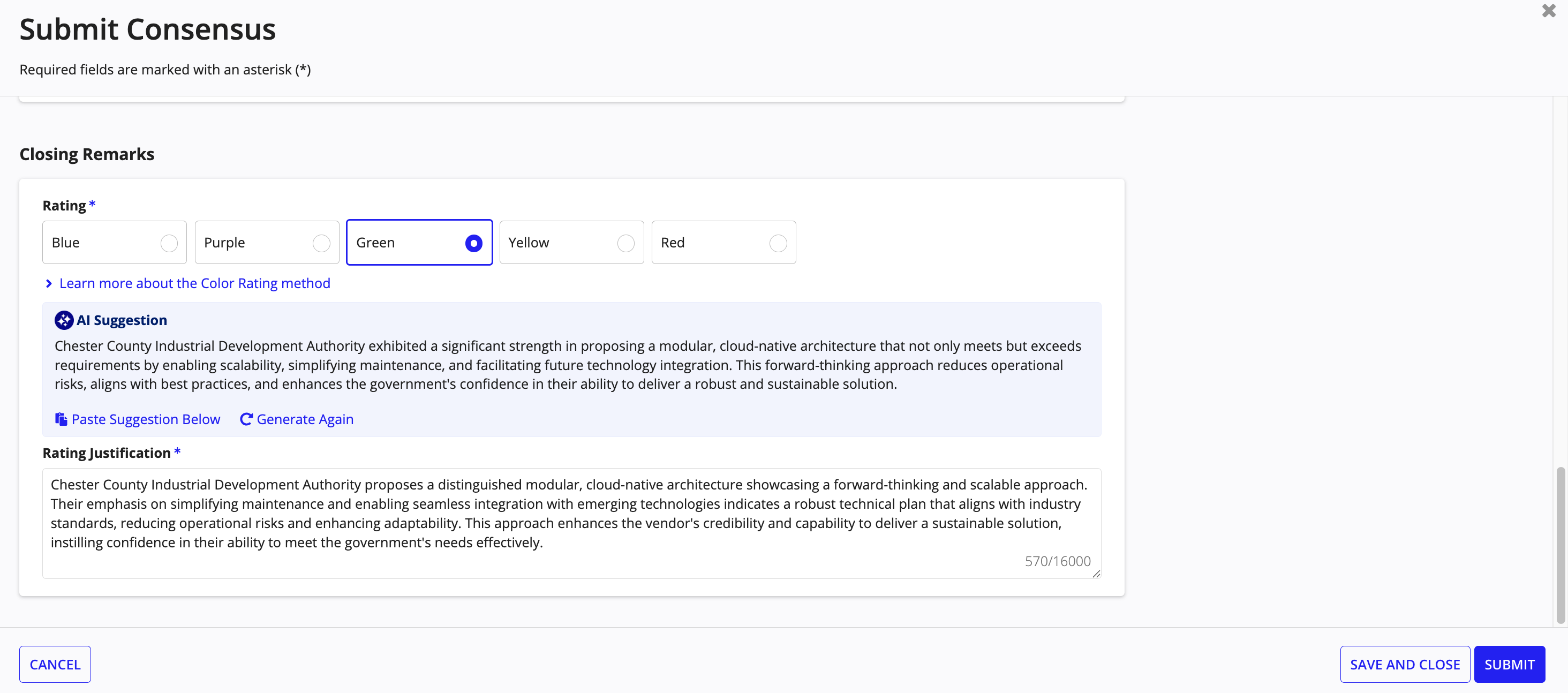 Skip individual evaluator tasks and move directly to collaborative scoring.