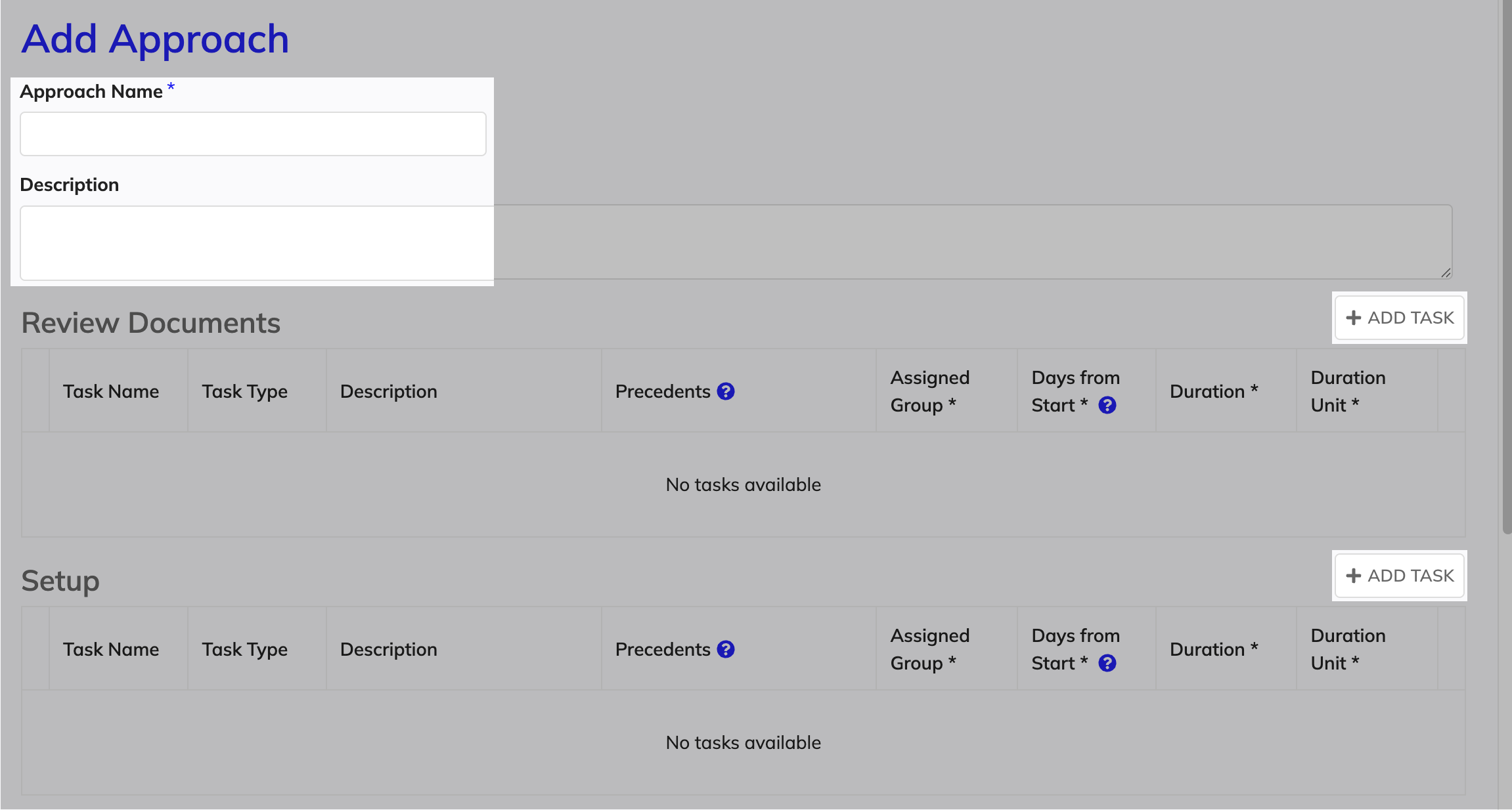Navigate to the Select Tasks page.