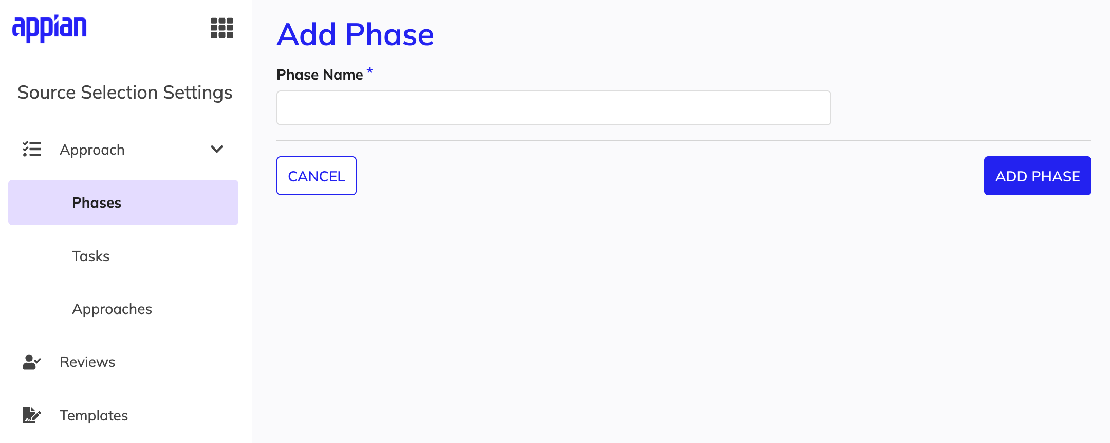Name and add a new phase.