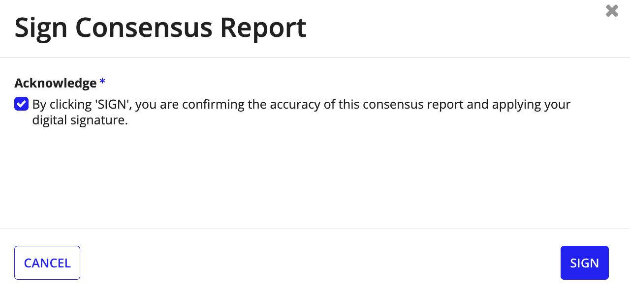 Sign the report