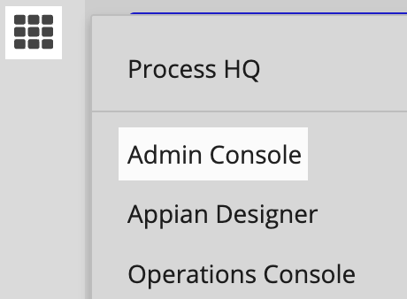 Go to Admin Console.