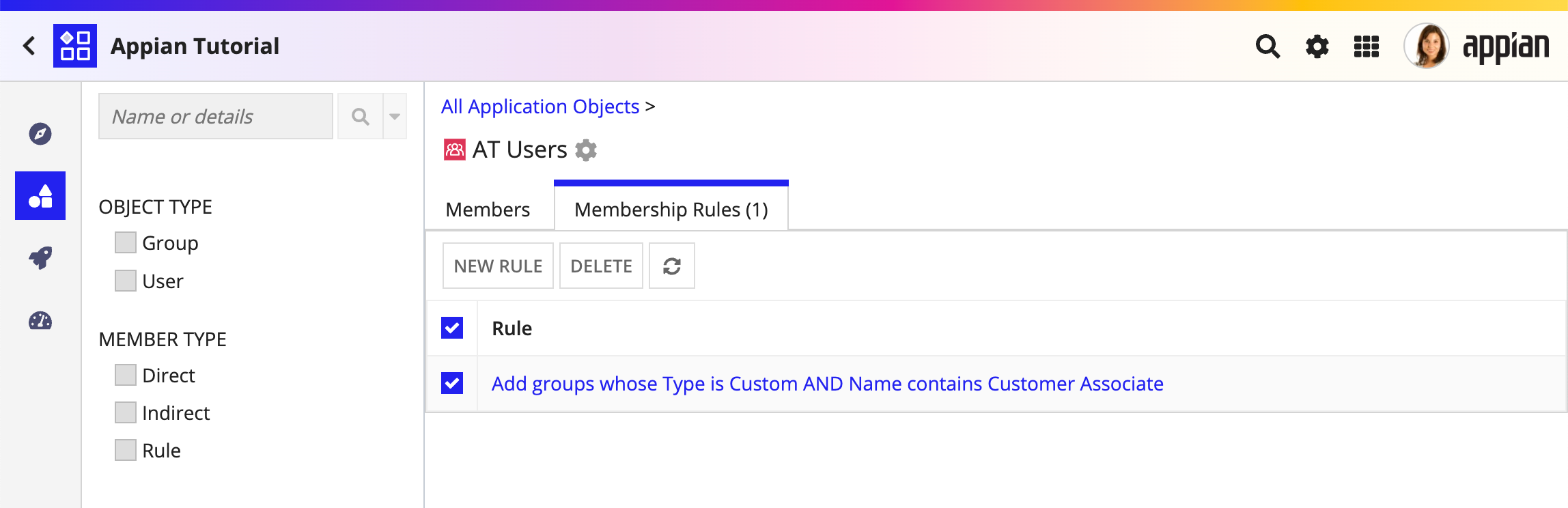 group membership rules
