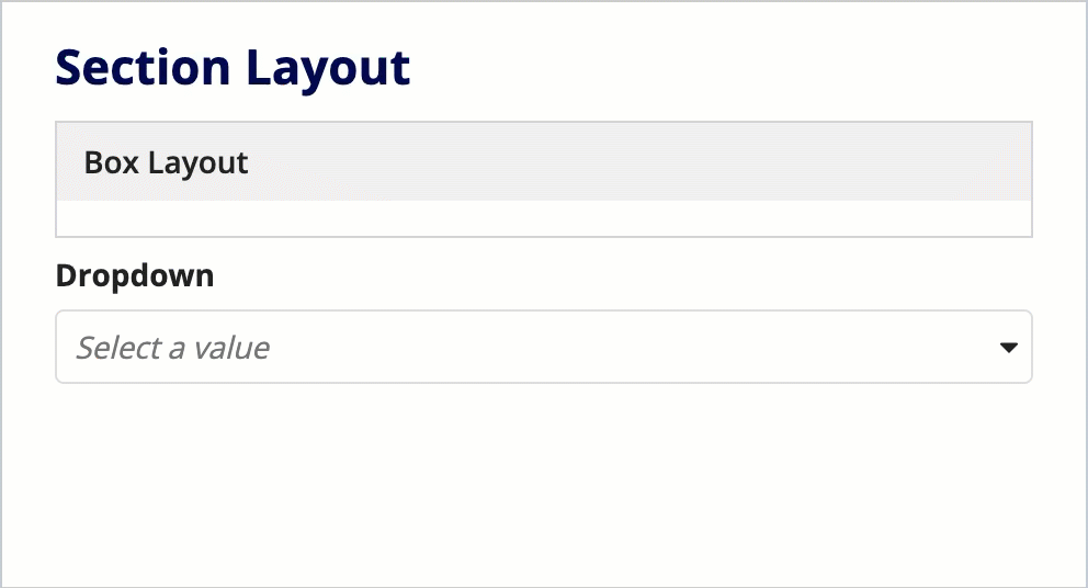 gif of a component that relies on an async variable wrapped inside a card layout