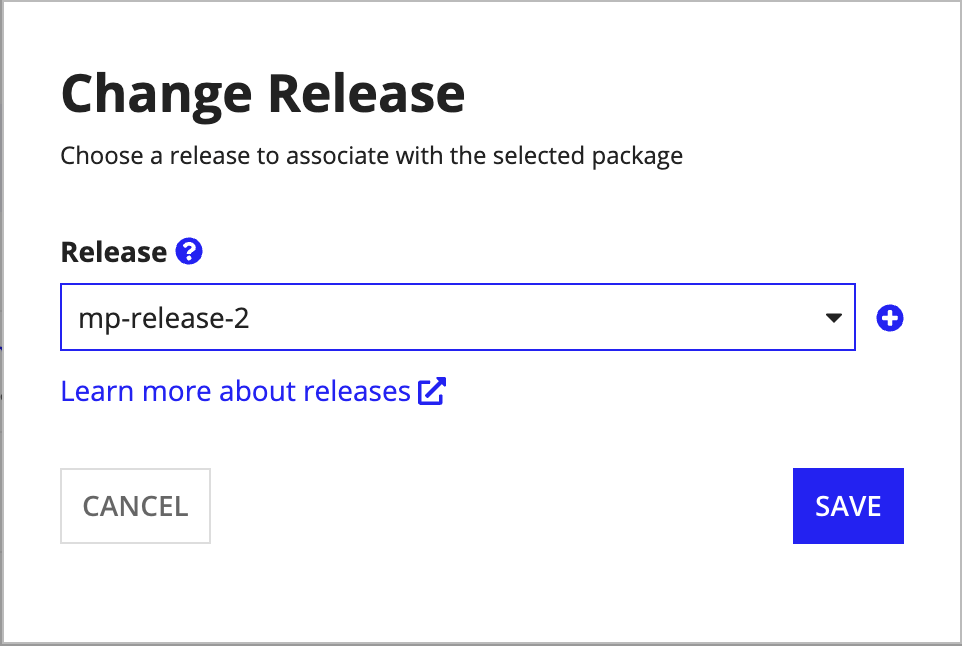 change release