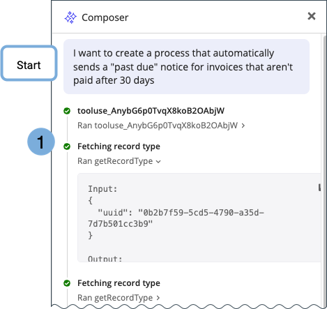 screenshot Composer interpreting request