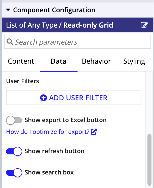 Refresh Options
