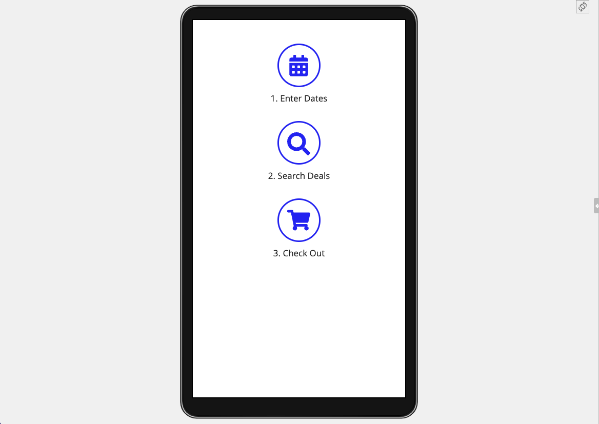 screenshot of the stamp steps pattern with the phone device width
