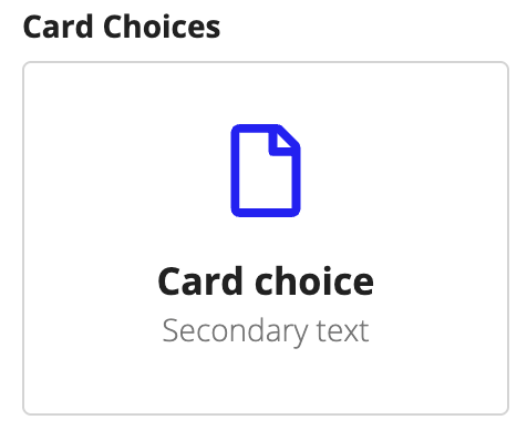 card choices semi-rounded