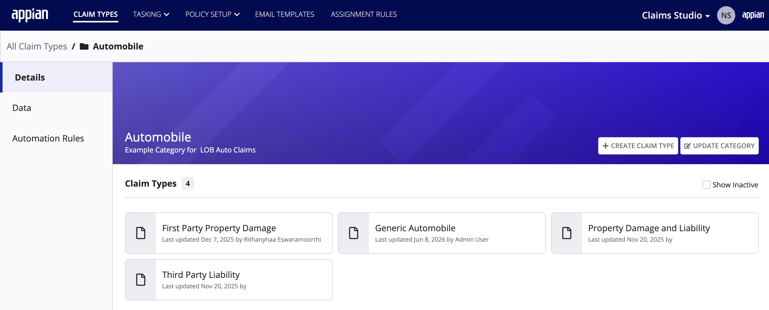 How to Create Claim Categories and Claim Types [Connected Claims v25.4.1.2]