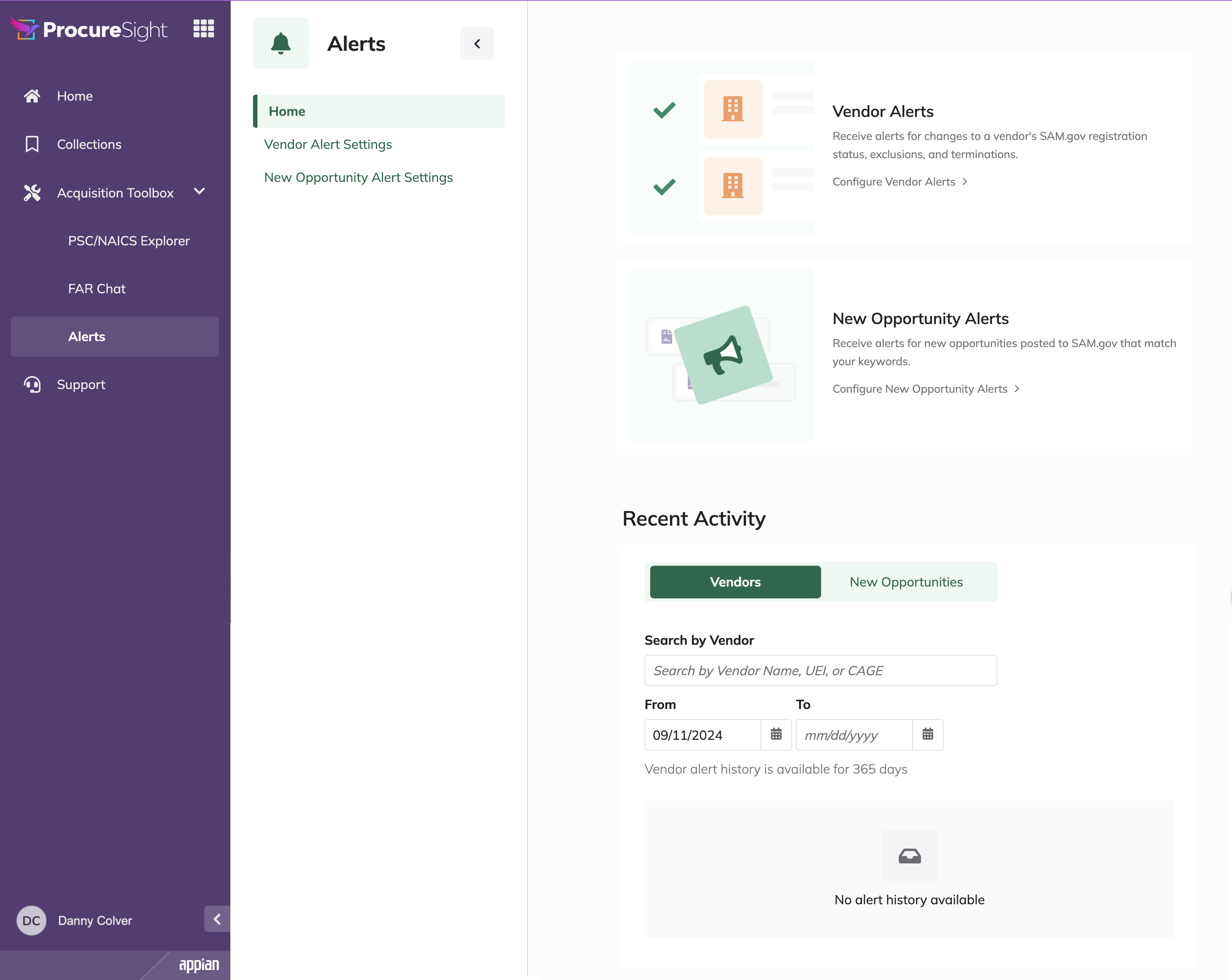 Configure alerts