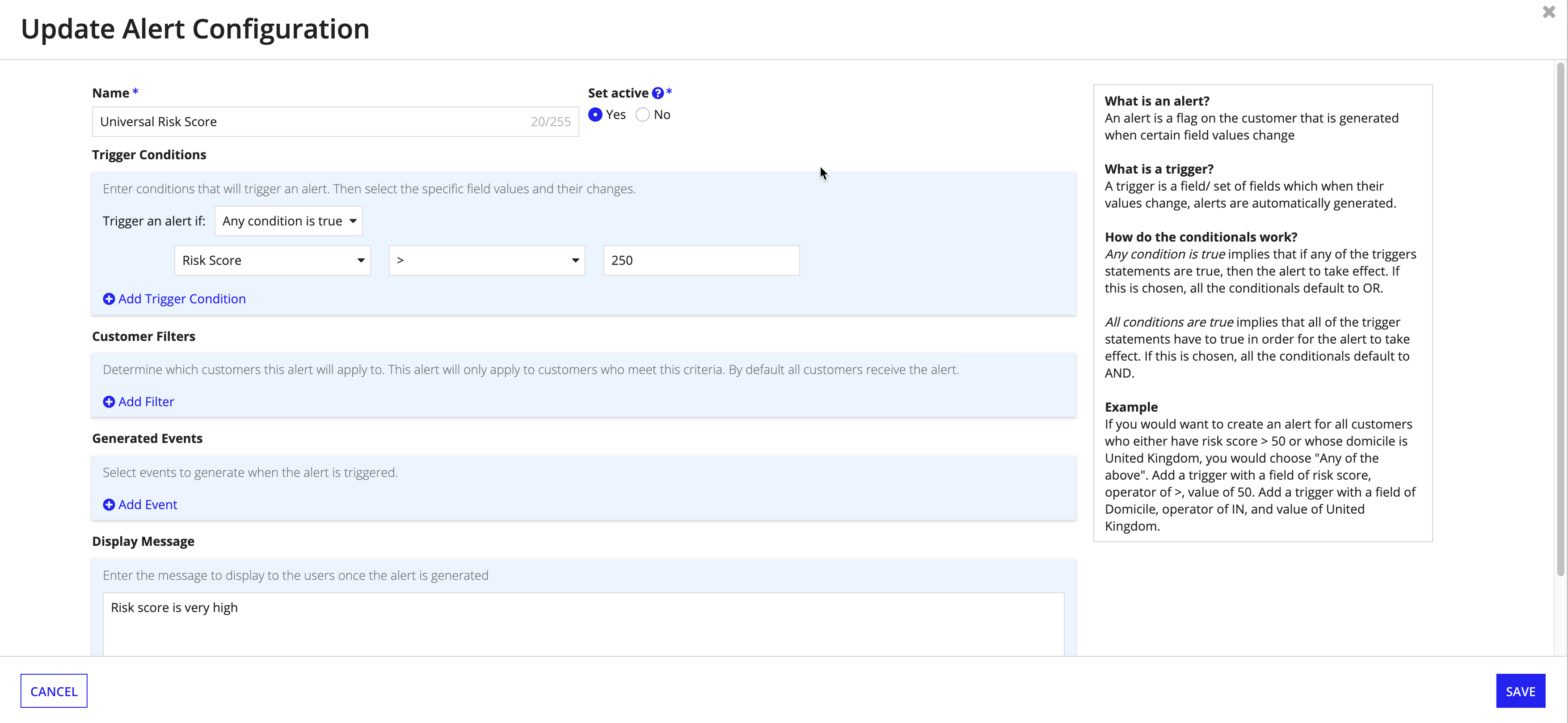 Configure Alerts [Connected KYC v23.3.1.6]