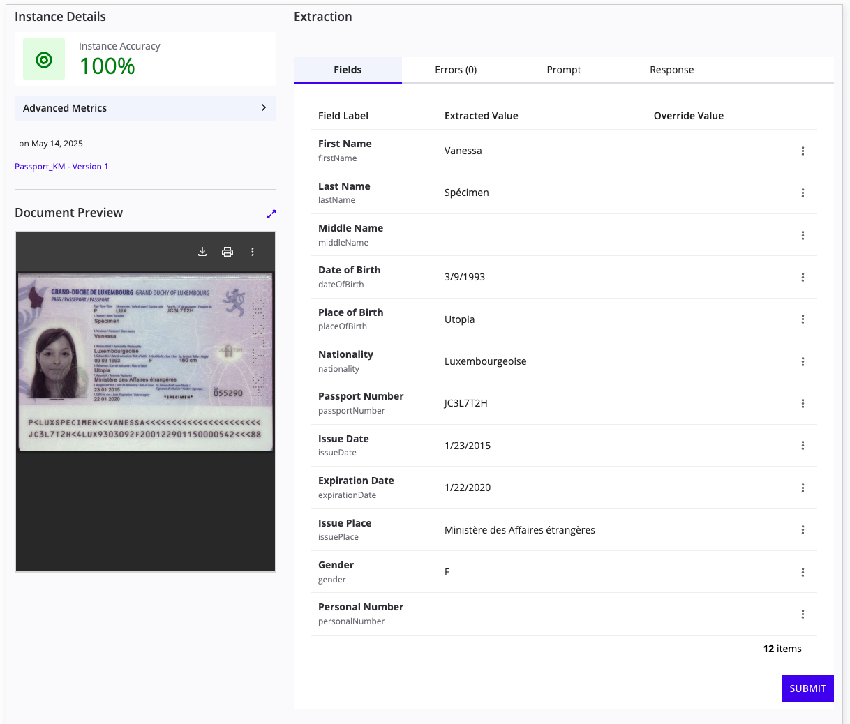 Reconciliation interface