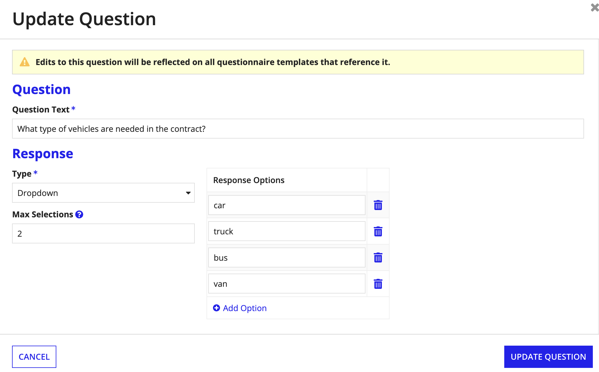 Configuring Questionnaires [Government Clause Automation v25.3.3.4]