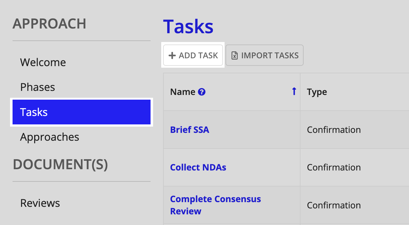 Configuring Tasks [Government Source Selection v25.4.2.9]