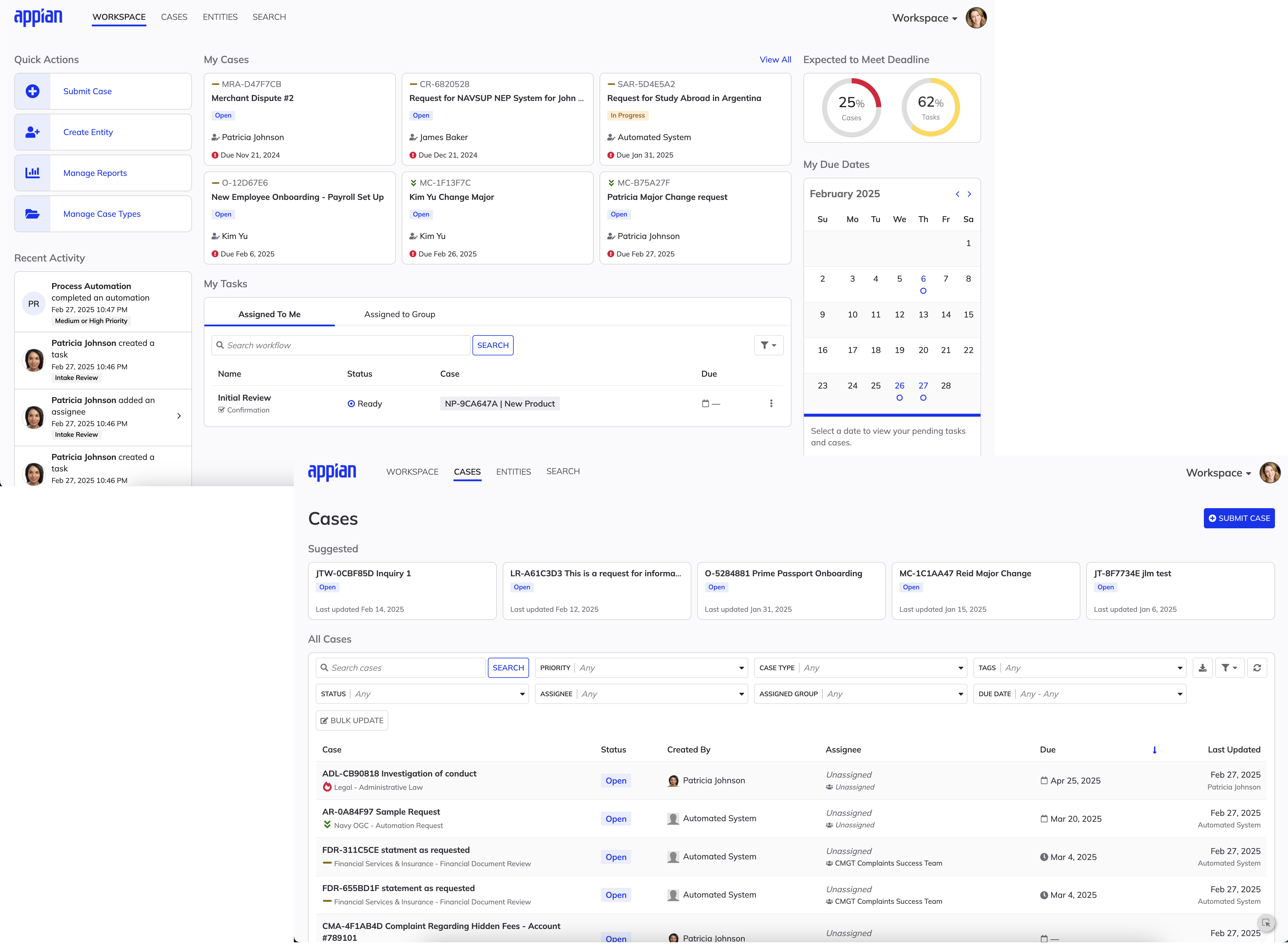 image showing multiple UIs in Workspace
