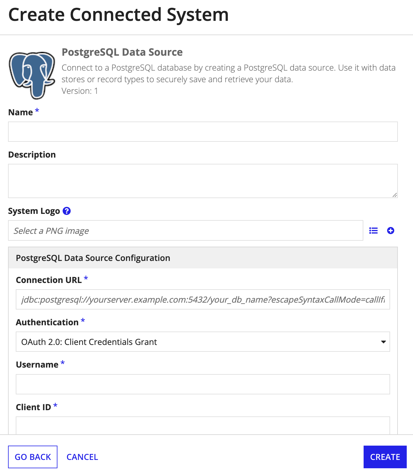 data source connected system