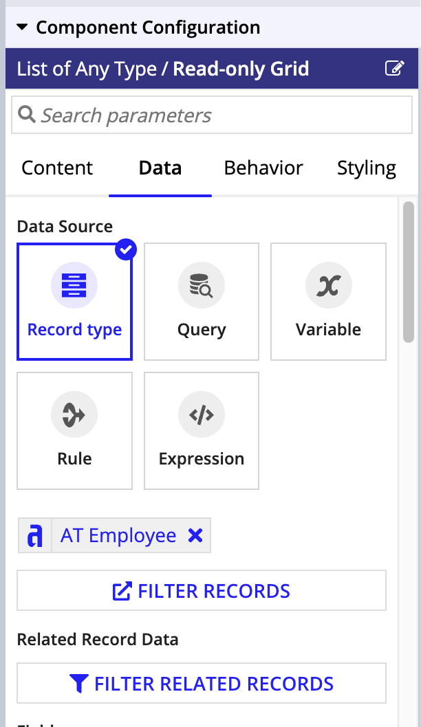 Filter Records Dialog