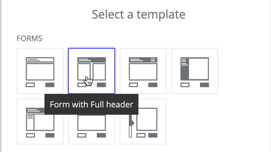 form template
