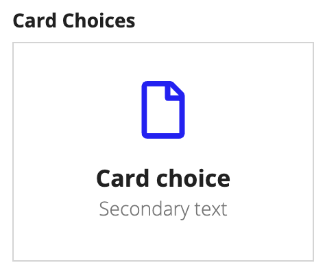Card choices squared