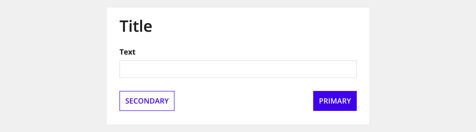 side by side buttons