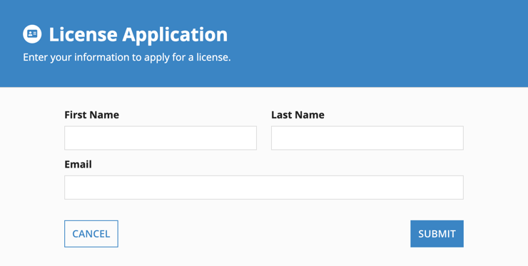Form with full header template