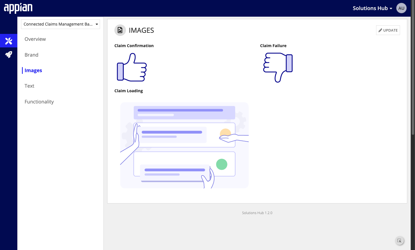 Solutions Hub custom image upload options